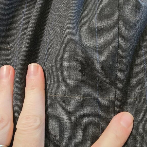 Brooks Brothers Gray Windowpane Single Breasted Wool Blazer Sz 45R - Picture 13 of 13